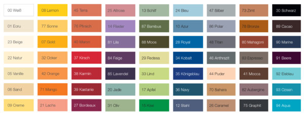 Farbpalette Kirsten Balk Superbe